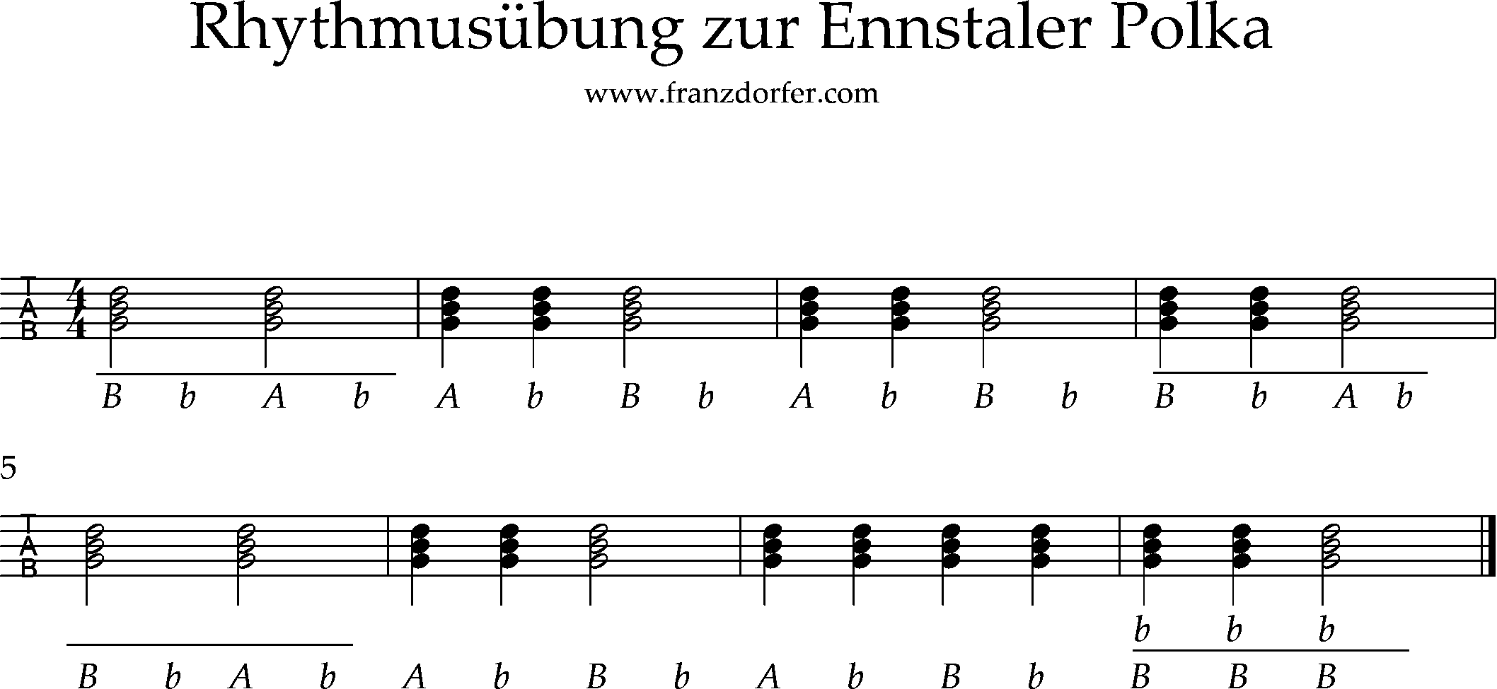 steirische lernen- Übung zur ennstaler Polka